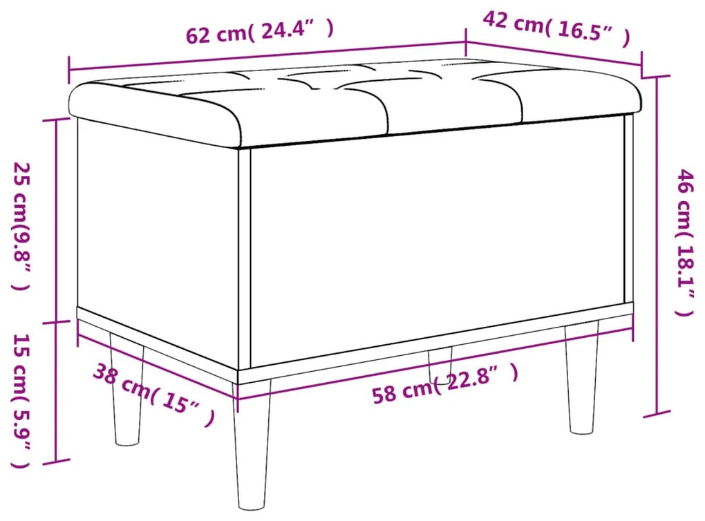 ΠΑΓΚΑΚΙ ΑΠΟΘΗΚΕΥΣΗΣ SONOMA ΔΡΥΣ 62X42X46 ΕΚ. ΕΠΕΞΕΡΓΑΣΜΕΝΟ ΞΥΛΟ 835070