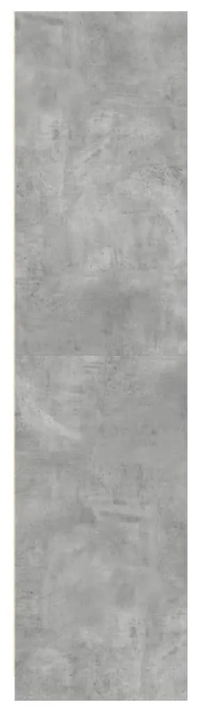 vidaXL Ντουλάπα Γκρι του Σκυροδέματος 50x50x200 εκ. Επεξεργασμένο Ξύλο