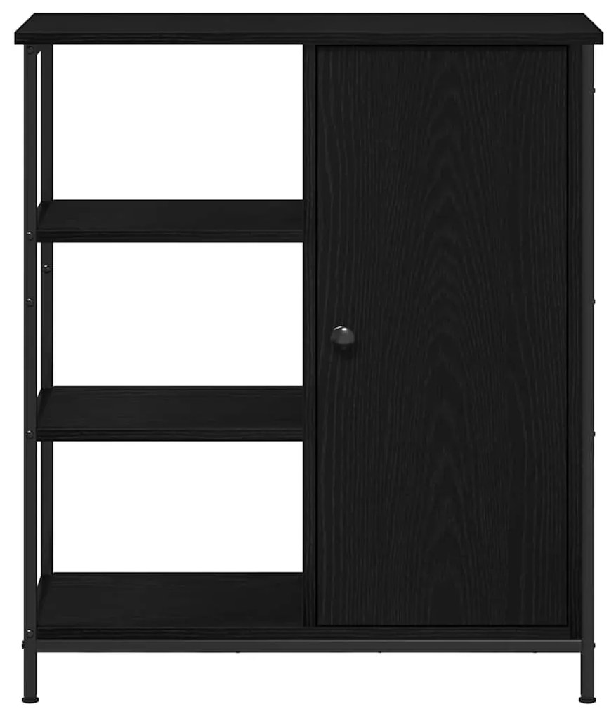 vidaXL Πλαϊνό γραφείο Μαύρη δρυς 70 x 30 x 80 εκ. Επεξεργασμένο ξύλο