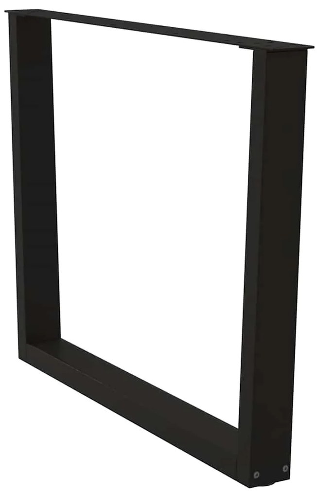 vidaXL Πόδια Τραπεζαρίας Σχήματος V 3 τεμ. Μαύρο 100x (72-73,3) εκ. Ατσάλι