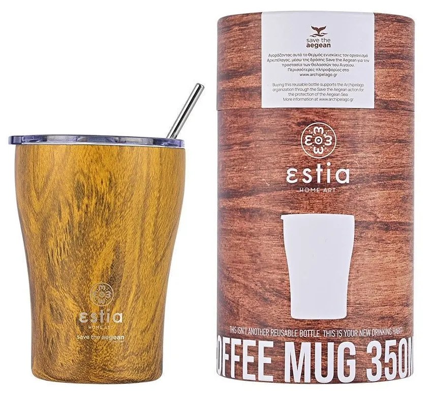 ESTIA ΘΕΡΜΟΣ COFFEE MUG SAVE THE AEGEAN 350ml SEKOYA