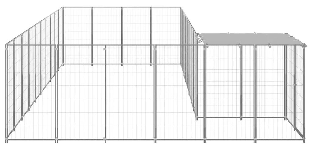 Σπιτάκι Σκύλου Ασημί 19,36 μ² Ατσάλινο - Ασήμι