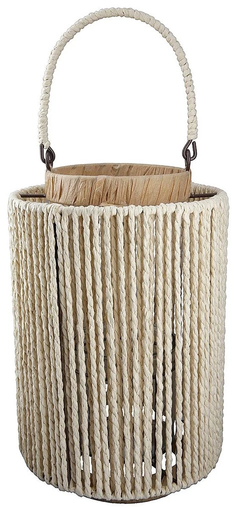 Φανάρι ArteLibre Καφέ Μέταλλο/Χαρτί 28cm