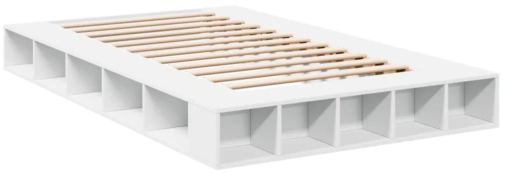 vidaXL Πλαίσιο Κρεβατιού Λευκό 120 x 200 εκ. Επεξεργ. Ξύλο