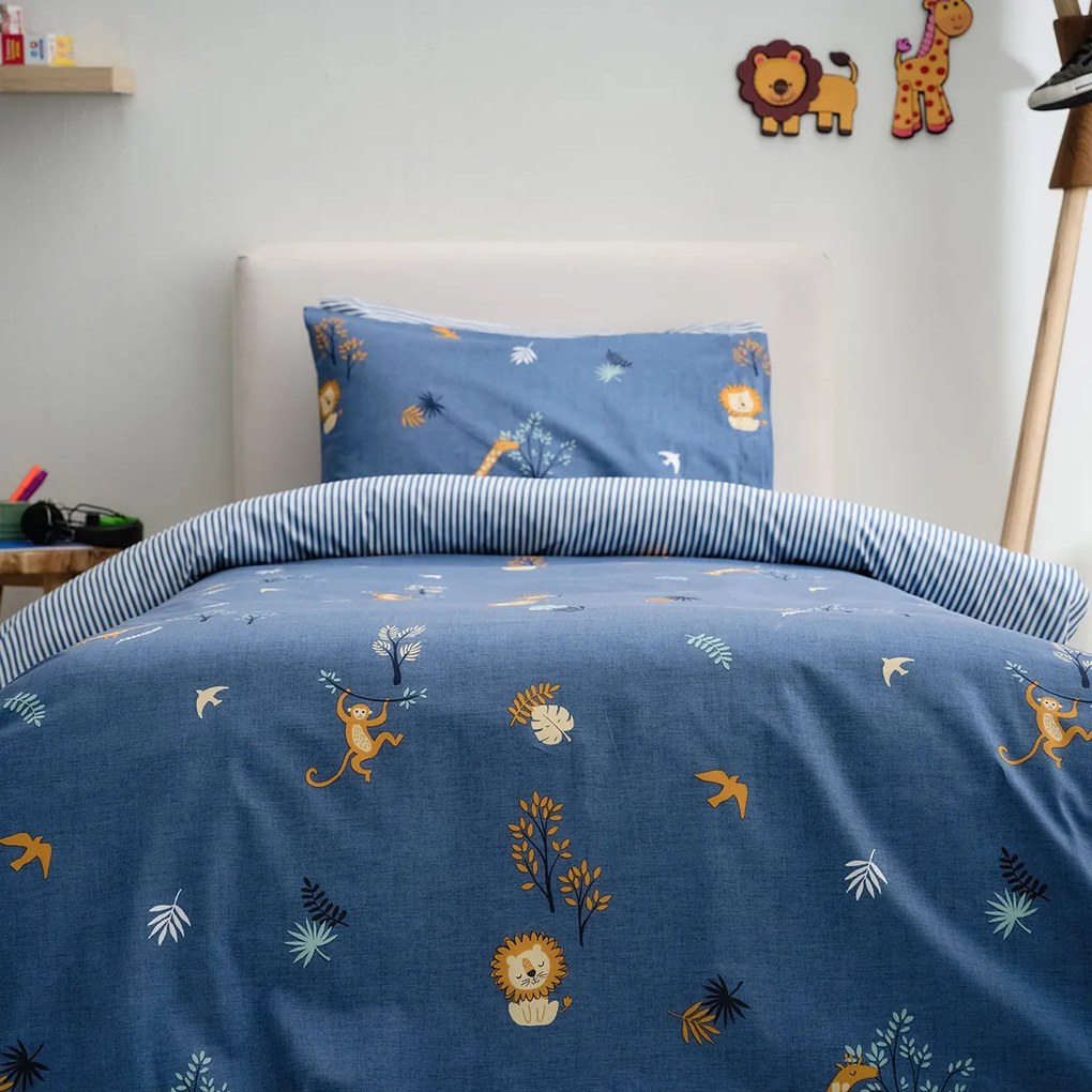 Σεντόνια Μονά (Σετ) Vesta Kids Max Μπλε ΜΕ ΛΑΣΤΙΧΟ 100x200+25