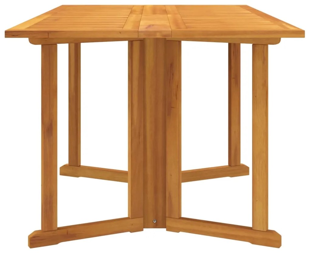 vidaXL Τραπέζι Κήπου Butterfly Πτυσσόμενο 150x90x75 εκ. Μασίφ Teak