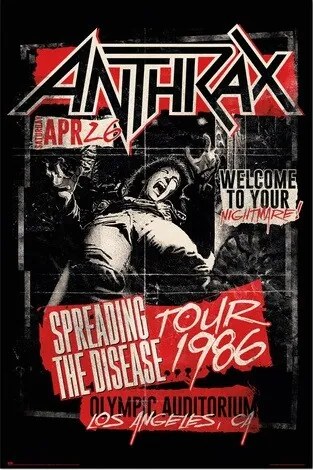 Αφίσα Anthrax - Spreading the Disease, (61 x 91.5 cm)