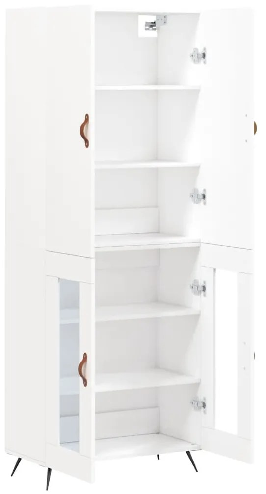 vidaXL Ντουλάπι Λευκό 69,5x34x180 εκ. από Επεξεργασμένο Ξύλο