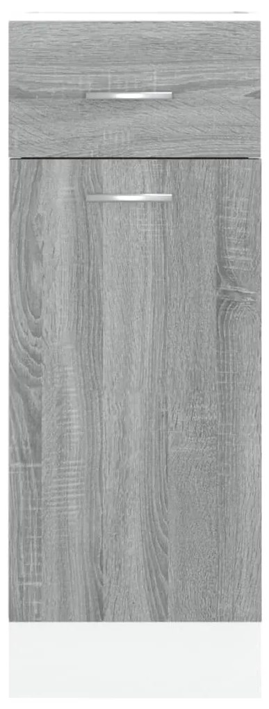 vidaXL Ντουλάπι με Συρτάρια "Lyon" Γκρι Sonoma 30x46x81,5 εκ. από Τεχνητό Ξύλο