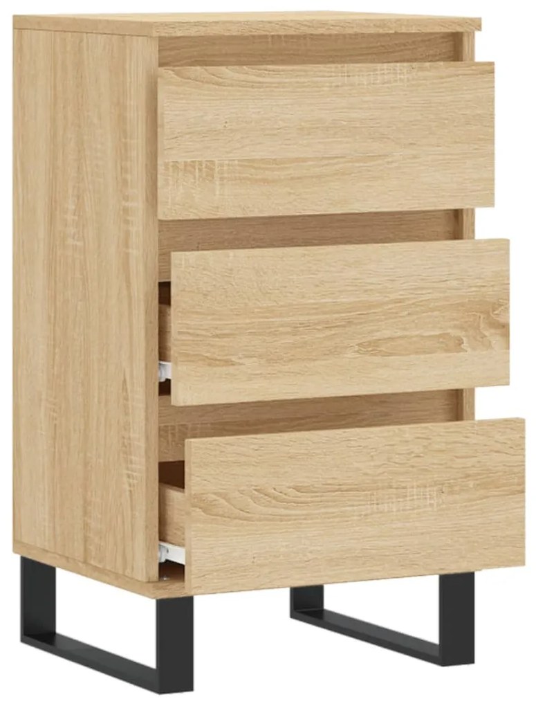 vidaXL Συρταριέρα Sonoma Δρυς 40 x 35 x 70 εκ. από Επεξεργασμένο Ξύλο