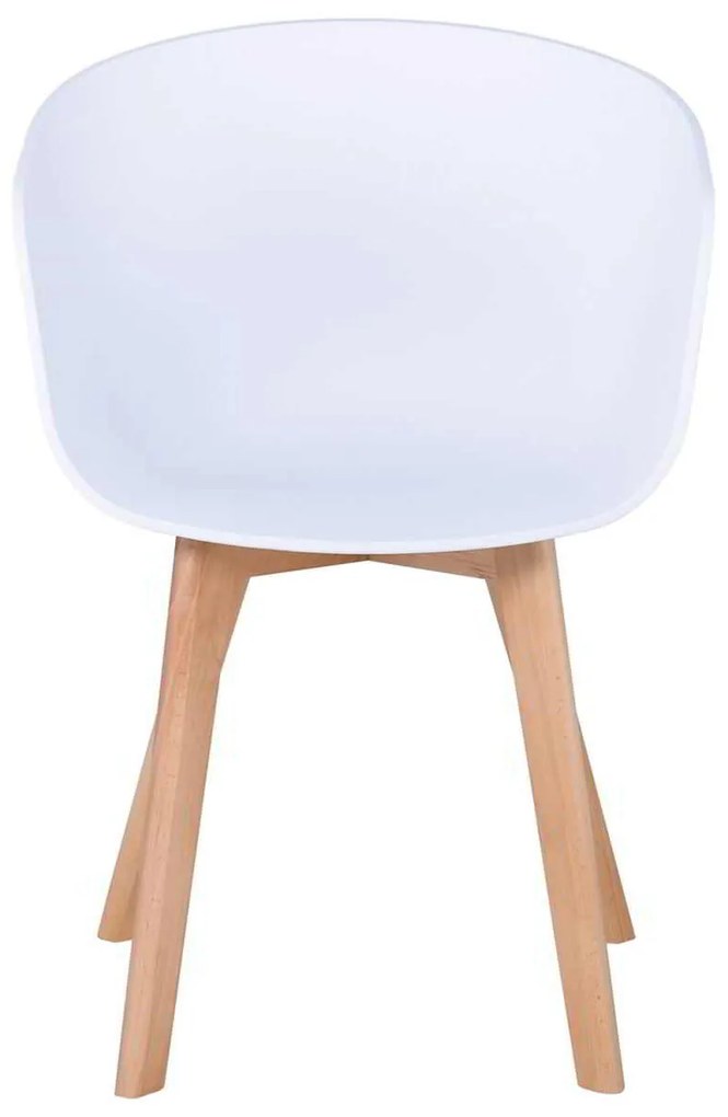 Πολυθρόνα Optim PP Λευκό 54x51x79cm (Σετ 4 ΤΕΜ)