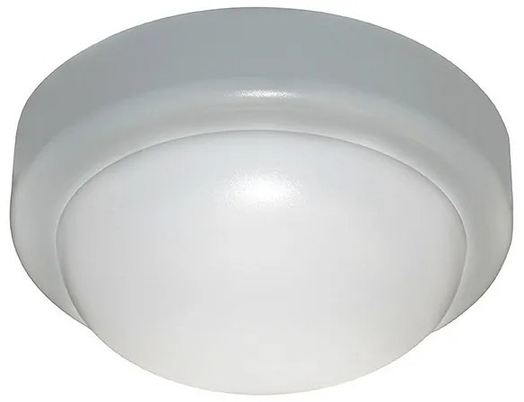 Adeleq Led Πλαφονιέρα Pc Στρογγυλή Φ197Mm 18W 4000K Ip44 Γκρι 21-0051861