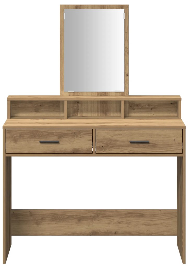 vidaXL Κομμό Υπνοδωματίου με συρτάρι artisan δρυς 100 x 41 x 140 εκ.