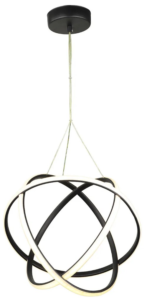 Φωτιστικό Οροφής LED Step Dimmable Heronia Atomic/40 01-0406 Black