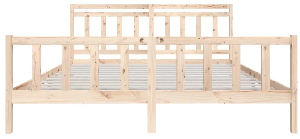 vidaXL Πλαίσιο Κρεβατιού 200 x 200 εκ. από Μασίφ Ξύλο Πεύκου