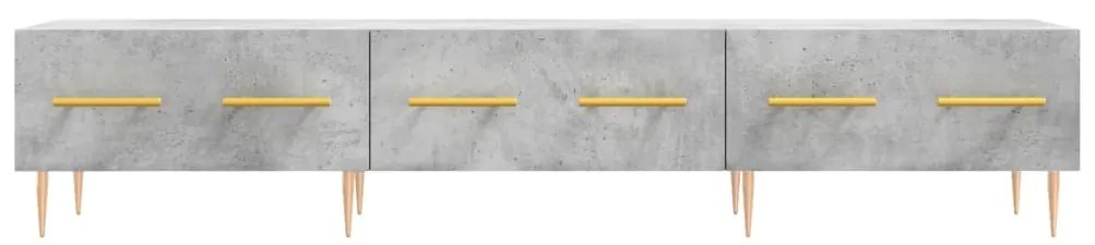 vidaXL Έπιπλο Τηλεόρασης Γκρι Σκυροδέματος 150x36x30 εκ. Επεξ. Ξύλο