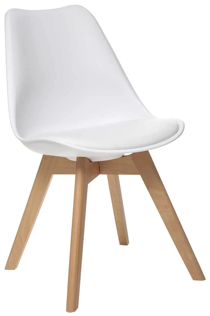 Καρέκλα Τραπεζαρίας (48x55x81) A-S Baya White 157166B