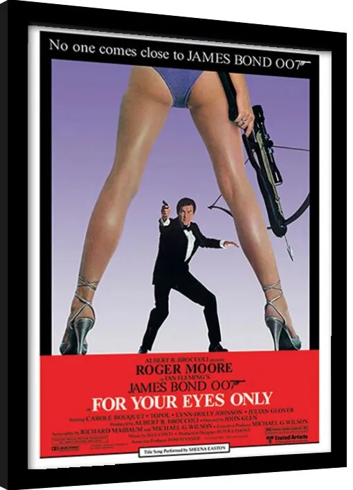 Κορνιζαρισμένη αφίσα James Bond - For Your Eyes Only