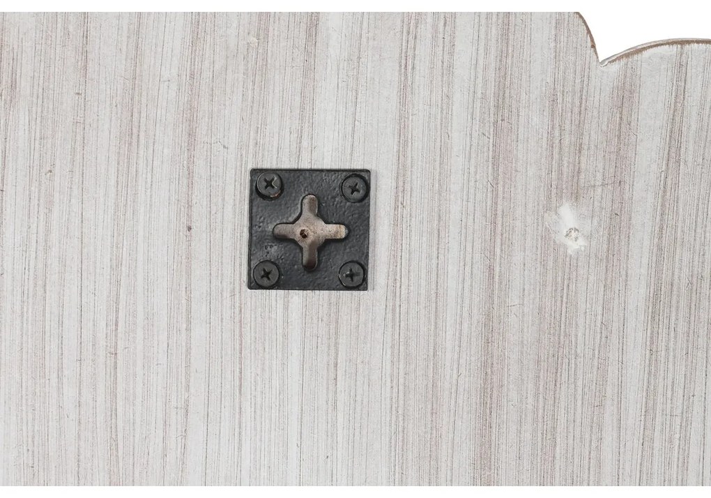 Τοίχο καθρέφτη DKD Home Decor Λευκό Φυσικό Ινδός Μαρινάτος 90 x 1,5 x 90 cm (90 Τεμάχια)