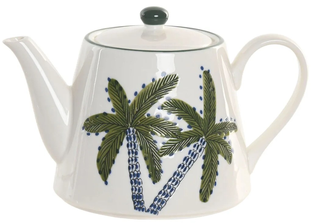 Τσαγιέρα Home ESPRIT Μπλε Πράσινο Πορσελάνη 850 ml