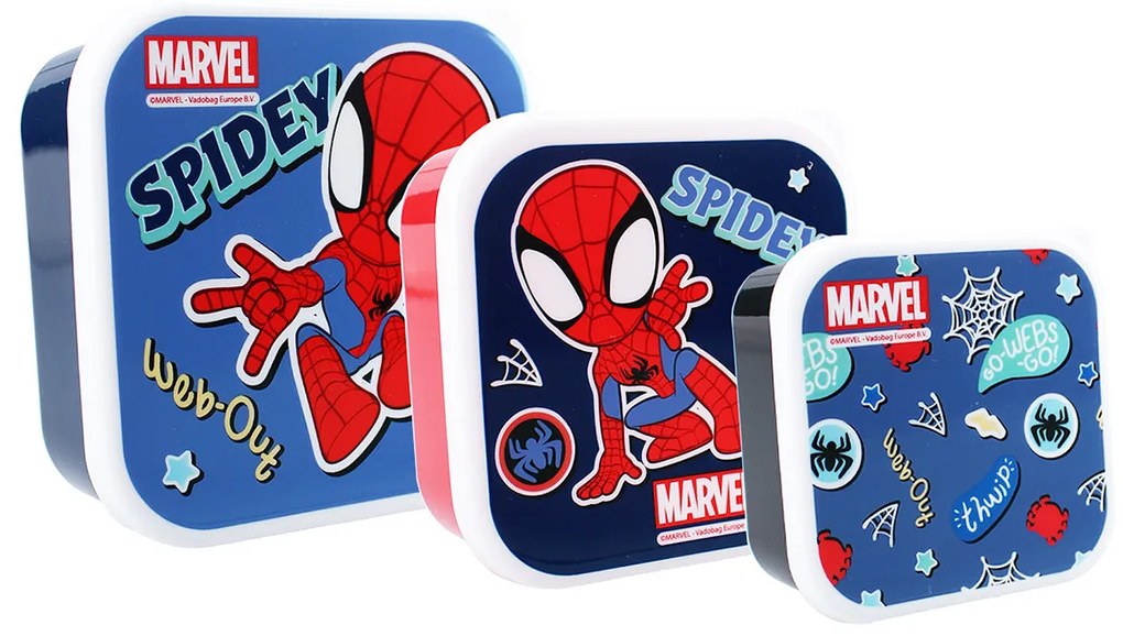Φαγητοδοχεία (Σετ 3τμχ) Vado Bags Spidey Fresh Bites