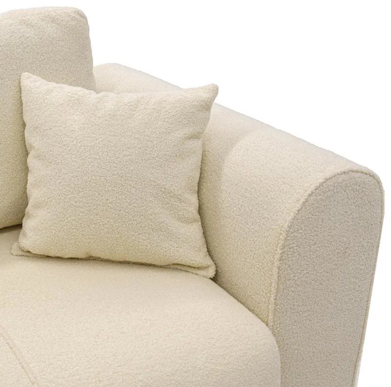 Γωνιακός Καναπές Fiesta Fylliana Λευκό 265x165x95 εκ. 265x165x95 εκ.
