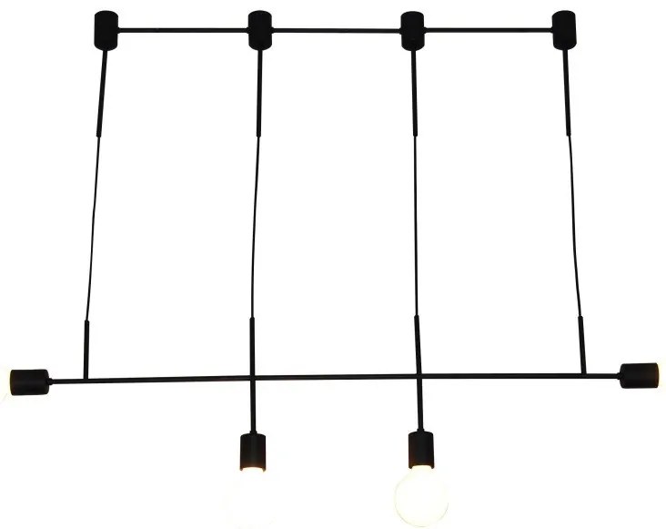 Κρεμαστό Φωτιστικό Οροφής 4xE27 G95 LED Megan Homelighting-77-3820-Λευκό 77-3820