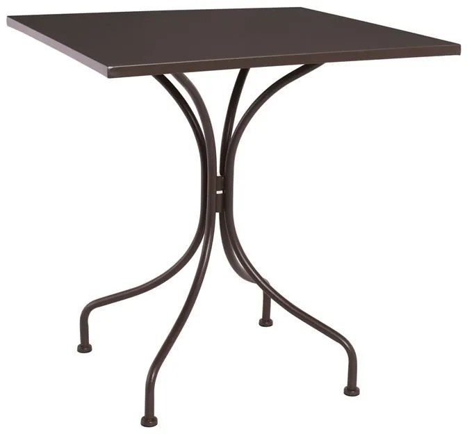 PARK Τραπέζι Μέταλλο Βαφή Sand Brown 70x70x71cm Ε5171,3