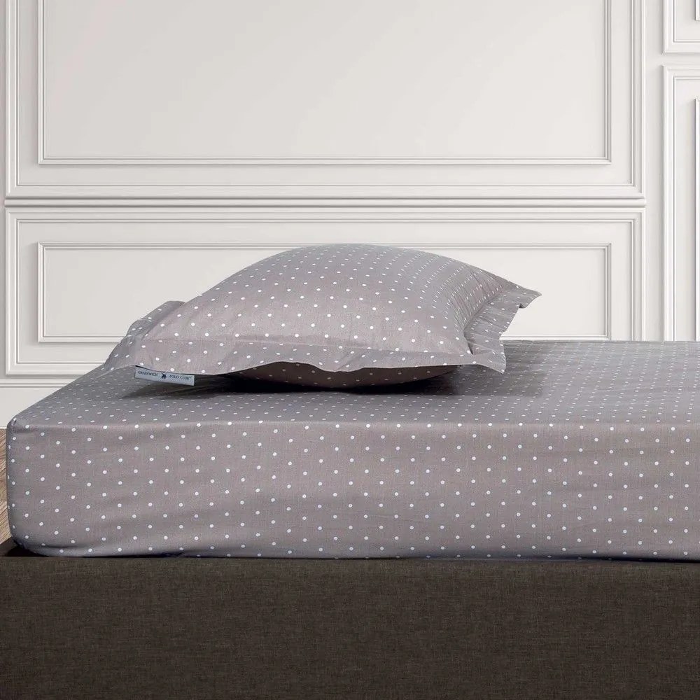 Σεντόνι 2504 Με Λάστιχο Beige Greenwich Polo Club Διπλό 120x235cm Cotton-Polyester