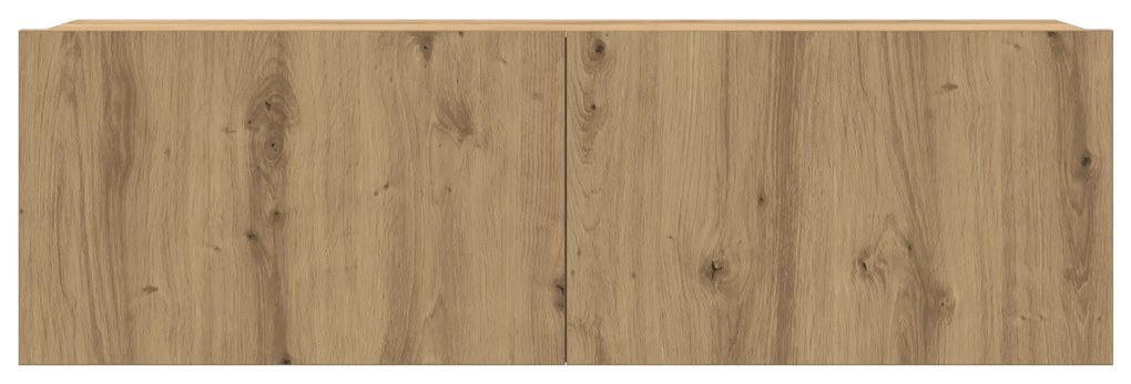 vidaXL Σετ επίπλου τηλεόρασης 6 pcs Καφέ 200 x 30 x 30 cm Μοριοσανίδα