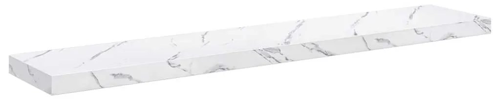 vidaXL Ράφι Τοίχου Επιτοίχιο 4 pcs Λευκό Μάρμαρο 120 x 23,5 x 4 εκ