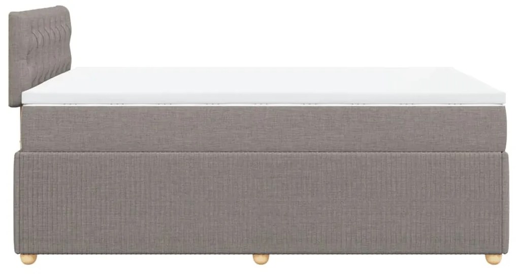 ΚΡΕΒΑΤΙ BOXSPRING ΜΕ ΣΤΡΩΜΑ TAUPE 120X190 ΕΚ. ΥΦΑΣΜΑΤΙΝΟ 3287406