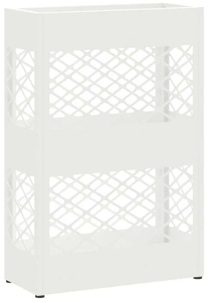 vidaXL Σχέδιο &amp; βάση αποθήκευσης Λευκό 28 x 12 x 41 εκ Ατσάλι