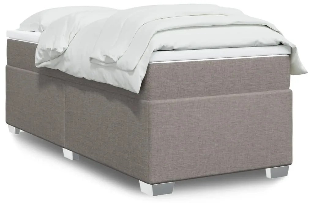 ΚΡΕΒΑΤΙ BOXSPRING ΜΕ ΣΤΡΩΜΑ TAUPE 80X200 ΕΚ. ΥΦΑΣΜΑΤΙΝΟ 3285092