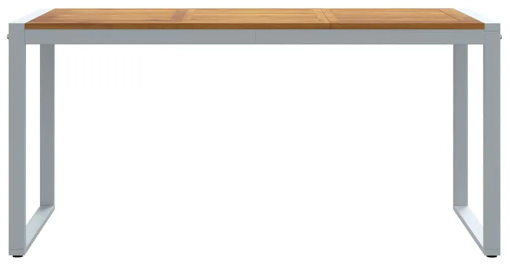 vidaXL Τραπέζι Κήπου για Φαγητό Γκρι 160 x 80 x 75 cm