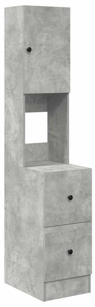 vidaXL Ντουλάπα Κουζίνας Γκρι 35 x 50 x 180 εκ. Επεξεργασμένο ξύλο