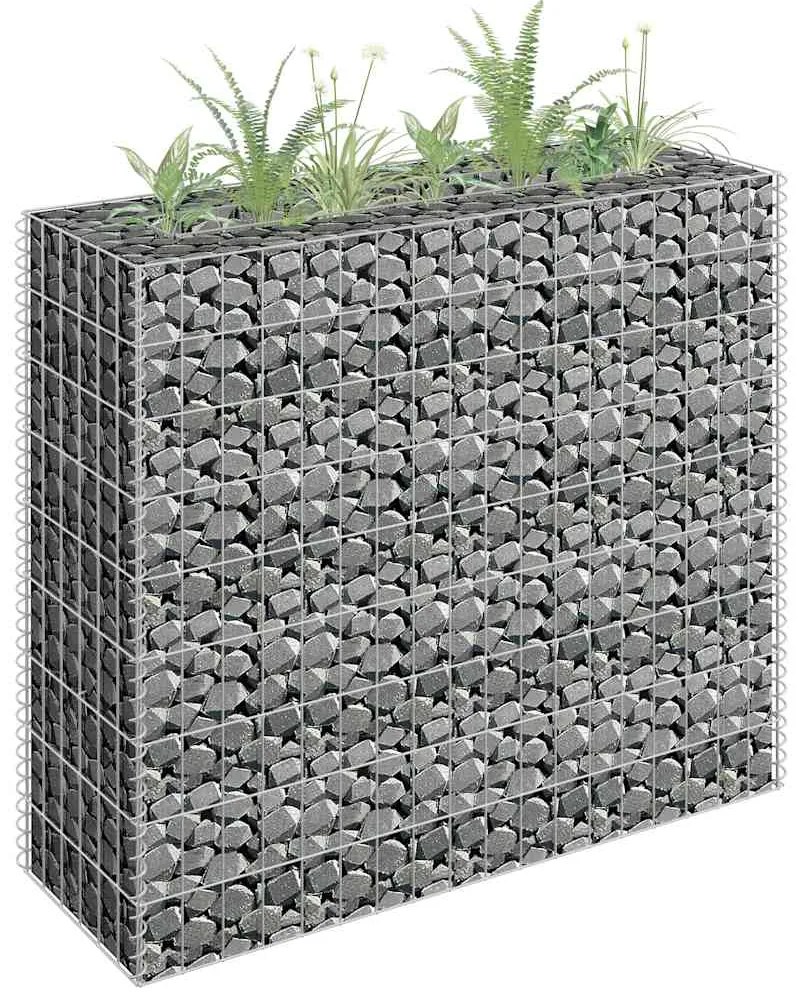 vidaXL Συρματοκιβώτιο-Γλάστρα Υπερυψωμένη 90x30x90 εκ. Γαλβ. Χάλυβας