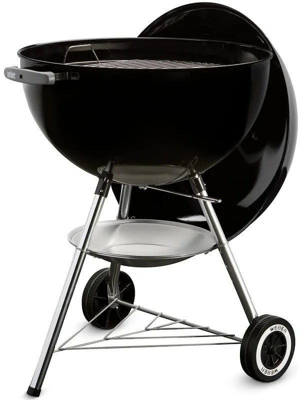 Ψησταριά κάρβουνο Weber Classic Kettle 1341504, 57 cm, Εμαγιέ ατσάλι, Ρυθμιστής αέρα, 2 ρόδες, 2 μη θερμαντικές λαβές, Θερμόμετρο, Μαύρο