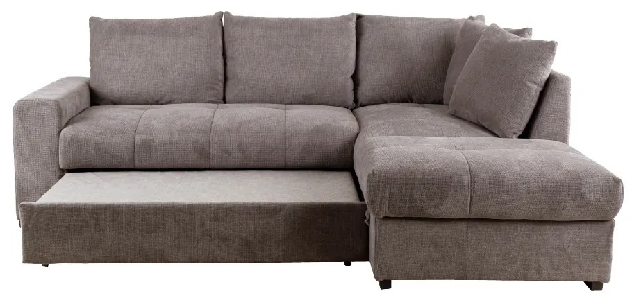 BILL ΚΑΝΑΠΕΣ ΚΡΕΒΑΤΙ ΓΩΝΙΑ ΔΕΞΙΑ TAUPE 241x173x94 - 70-0412