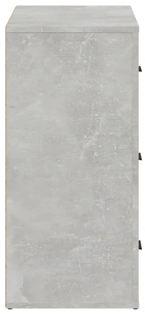 vidaXL Ντουλάπι Γκρι Σκυροδέματος 80x33x70 εκ. Επεξεργασμένο Ξύλο