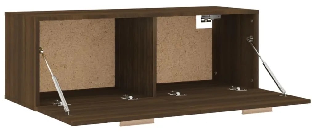 vidaXL Ντουλάπι Τοίχου Καφέ Δρυς 100x36,5x35 εκ. Επεξεργασμένο Ξύλο