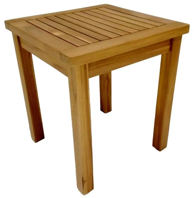 Τραπέζι Noly teak ξύλο σε φυσική απόχρωση 40x40x45εκ 40x40x45 εκ.