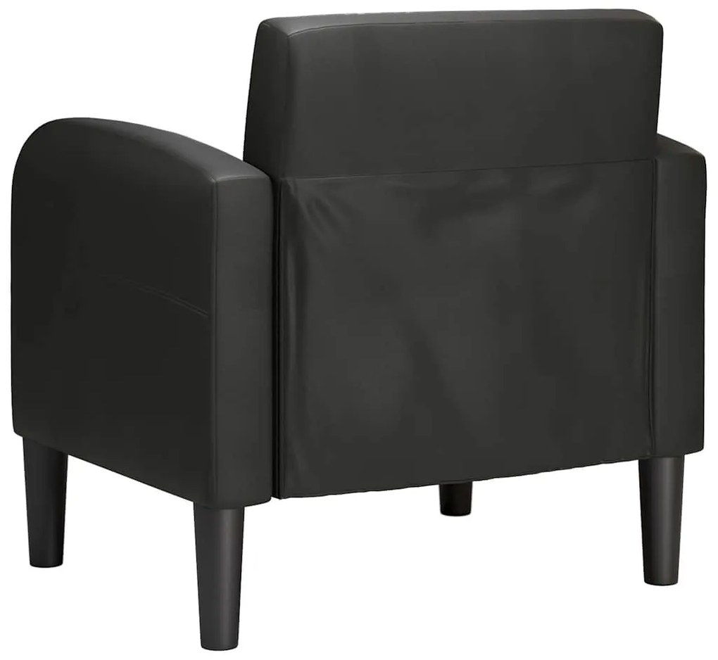 vidaXL Καναπές-καρέκλα με μπράτσα Μαύρο 54 cm Faux Leather