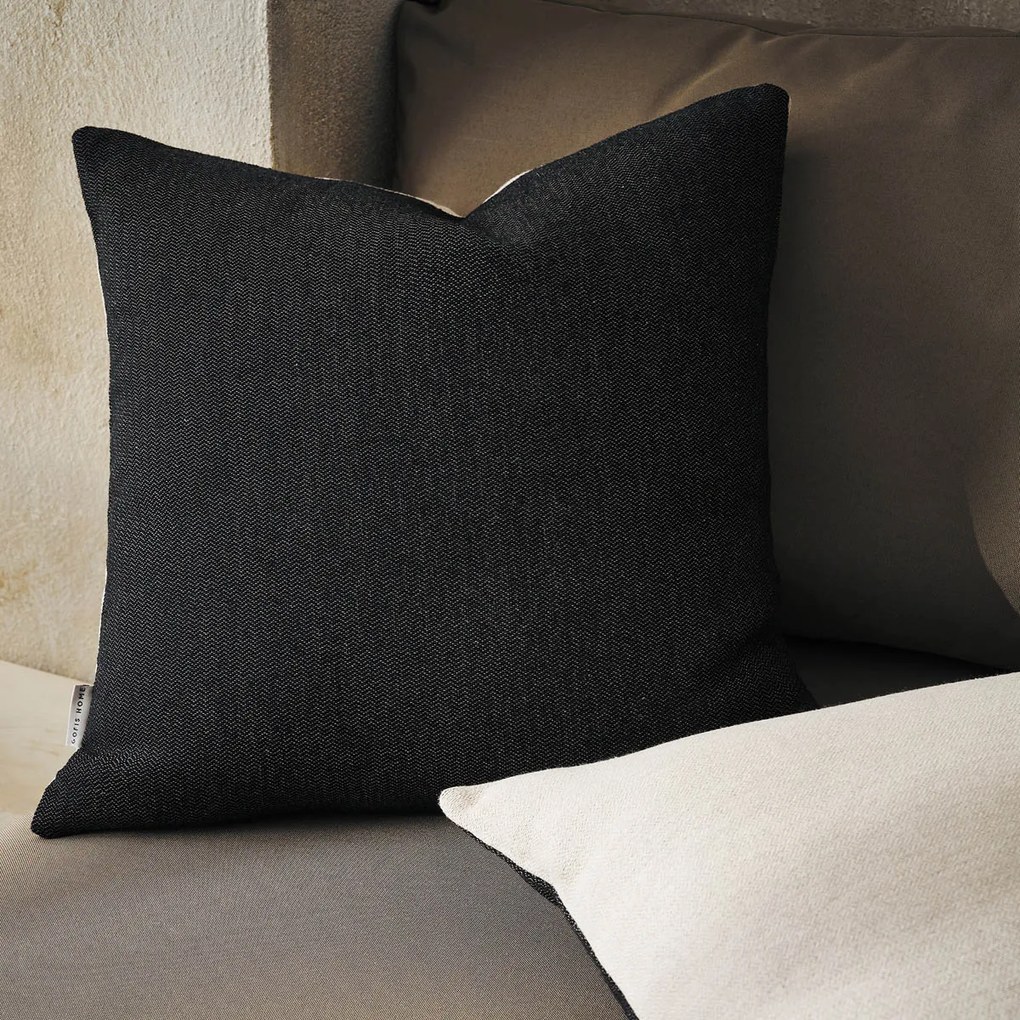 Διακοσμητική Μαξιλαροθήκη 2 Όψεων (50x50) Gofis Home Marian Oil Black 336/14