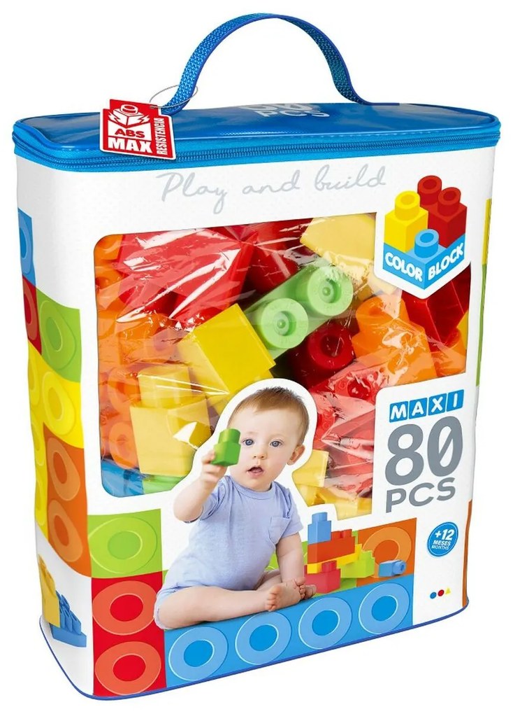 Παιχνίδι Kατασκευή Color Block Basic Τσάντα 80 Τεμάχια (x6)