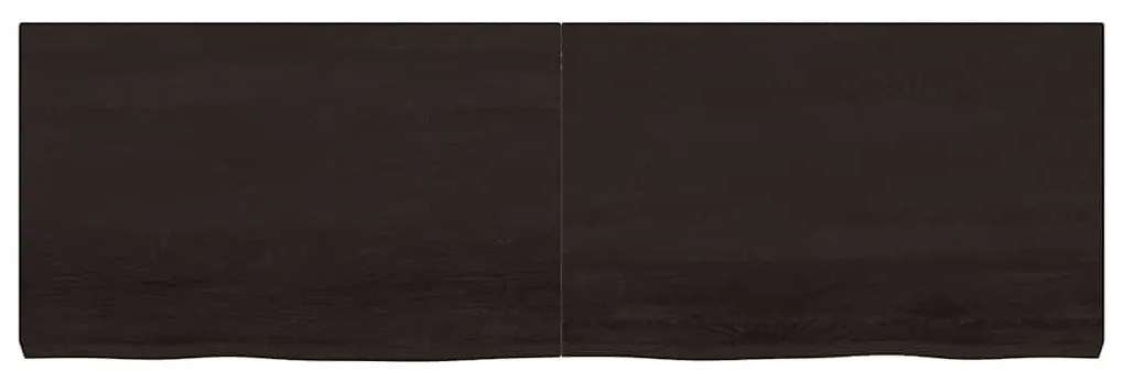 vidaXL Πάγκος Μπάνιου Σκούρο Καφέ 160x50x(2-6) εκ. Επεξεργ. Μασίφ Ξύλο