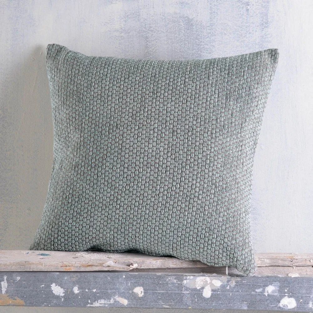 Μαξιλαροθήκη Διακοσμητική Honey Brown Grey Ρυθμός 40Χ40 Chenille,Cotton,Polyester