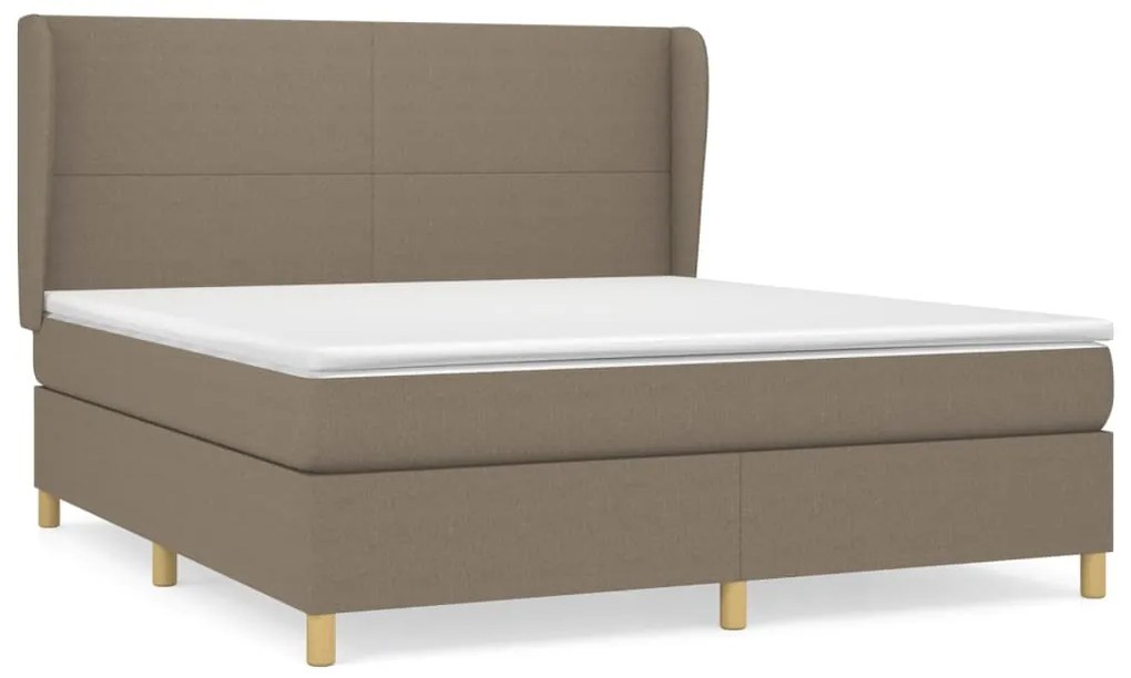 ΚΡΕΒΑΤΙ BOXSPRING ΜΕ ΣΤΡΩΜΑ TAUPE 180X200 ΕΚ. ΥΦΑΣΜΑΤΙΝΟ 3128385