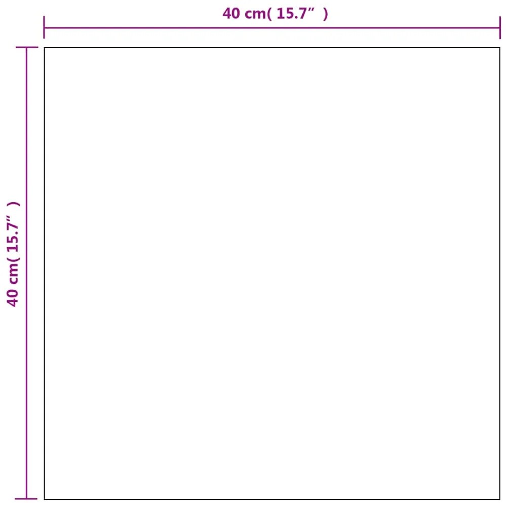 vidaXL Καθρέφτες Τοίχου 2 τεμ. Τετράγωνοι 40 x 40 εκ. Γυάλινοι
