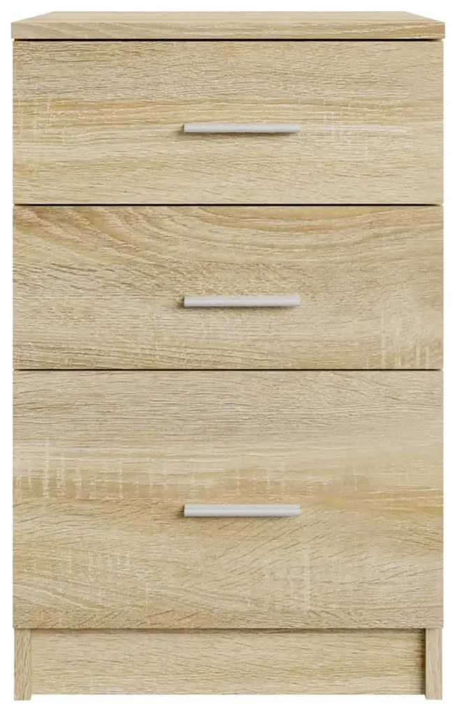 vidaXL Κομοδίνο Sonoma Δρυς 40 x 40 x 63 εκ. από Επεξεργασμένο Ξύλο